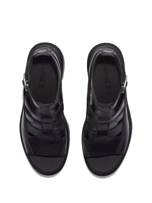 ALLINGTON Sandalo fisherman alto black full grain - Scarpe Donna