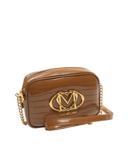 LOVE MOSCHINO CROCO PRINTED Borsa camera case a tracolla cammello2 - Borse Donna - 2