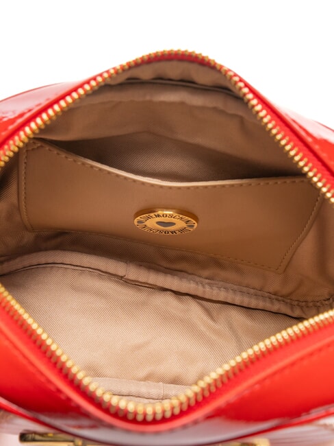 CROCO PRINTED Borsa camera case a tracolla rosso - Borse Donna