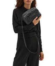 LOVE MOSCHINO QUILTED  Mini Camera Bag a tracolla Nero - Borse Donna - 4