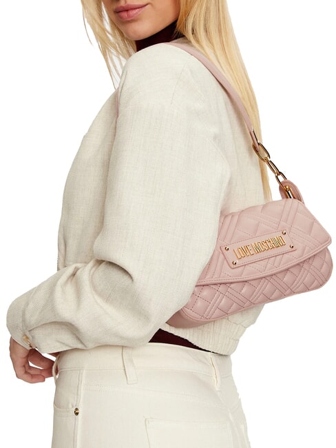 QUILTED Borsa a spalla cipria - Borse Donna