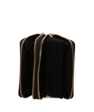 LOVE MOSCHINO GOLDEN HEART Portafoglio zip around medio Nero - Portafogli Donna - 2