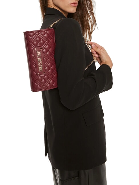 QUILTED  Borsetta a tracolla vino - Borse Donna