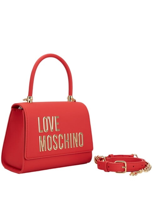 LETTERING Mini Bag a mano, con tracolla ROSSO - Borse Donna