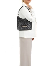 LOVE MOSCHINO QUILTED  Borsa Hobo a spalla Nero - Borse Donna - 4