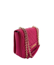 LOVE MOSCHINO QUILTED GOLD CHAIN Borsa a spalla / a tracolla magenta - Borse Donna - 2