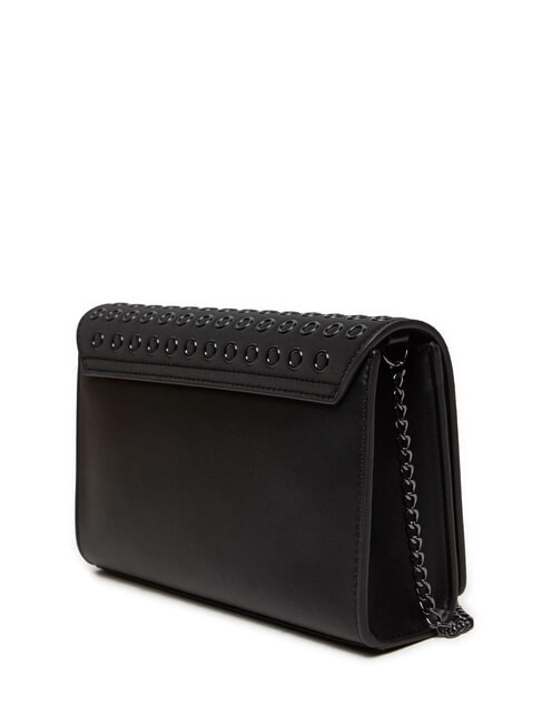 CHAIN Borsa a tracolla con microborchie nero/canna fucile - Borse Donna