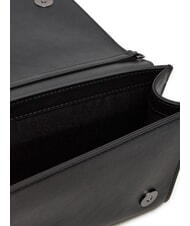 LOVE MOSCHINO CHAIN Borsa a tracolla con microborchie nero/canna fucile - Borse Donna - 3