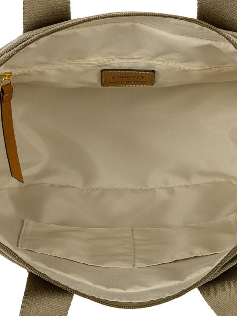 SORRENTO LUDOVICA Borsa shopping a mano in canvas oliva - Borse Donna