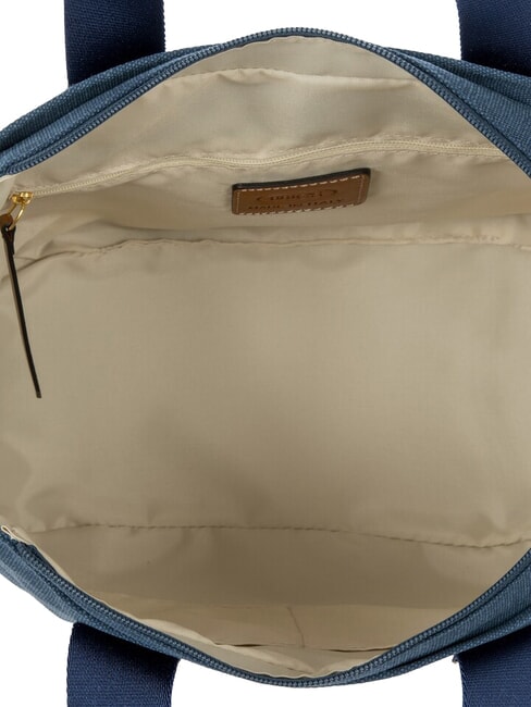 SORRENTO LUDOVICA Borsa shopping a mano in canvas blu - Borse Donna