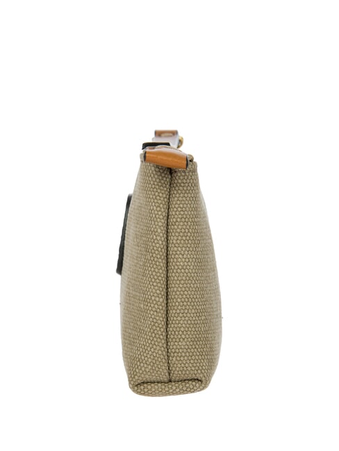 SORRENTO Necessaire a bustina in canvas oliva - Bustine & Necessaire