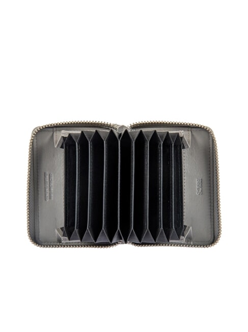 BERNINA Porta carte di credito in pelle con portamonete GRIGIO - Portafogli Uomo