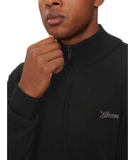 GUESS DARREL Cardigan a collo alto full zip jetbla - Maglie Uomo - 3