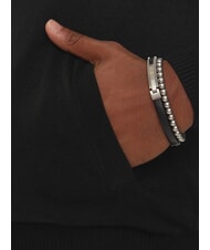 GUESS DARREL Cardigan a collo alto full zip jetbla - Maglie Uomo - 4