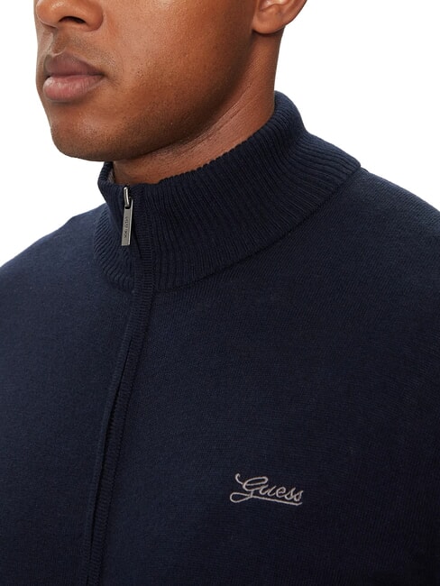 DARREL Cardigan a collo alto full zip smartblue - Maglie Uomo