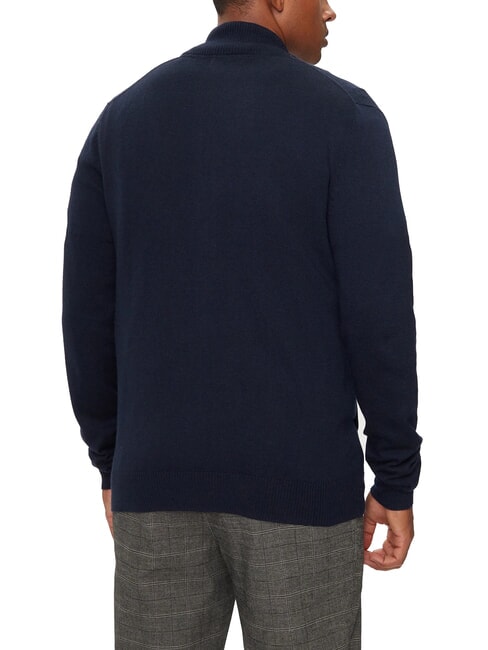DARREL Cardigan a collo alto full zip smartblue - Maglie Uomo