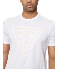 GUESS PATCHWORK T-shirt con stampa purwhite - T-shirt Uomo - 3