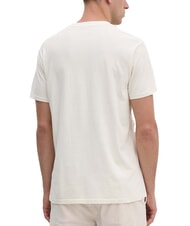 GUESS WORLD STAMPS T-shirt in cotone pearl white multi - T-shirt Uomo - 2