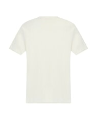 GUESS WORLD STAMPS T-shirt in cotone pearl white multi - T-shirt Uomo - 4