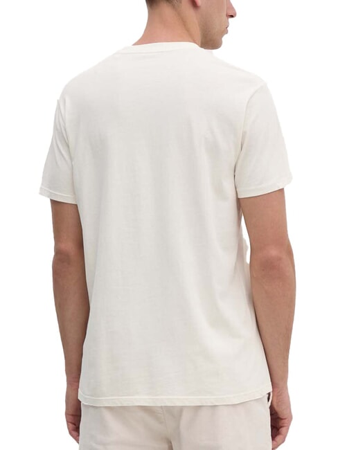 WORLD STAMPS T-shirt in cotone pearl white multi - T-shirt Uomo