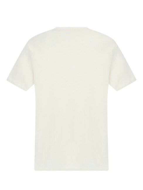 WORLD STAMPS T-shirt in cotone pearl white multi - T-shirt Uomo