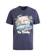 GUESS SUMMER T-shirt con maxi stampa smartblue - T-shirt Uomo - 4
