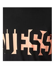 GUESS ORIZZONTAL T-shirt stampa maxi logo jetbla - T-shirt Uomo - 3