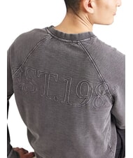 GUESS RAGLAN Felpa a girocollo in cotone jetbla - Felpe Uomo - 3