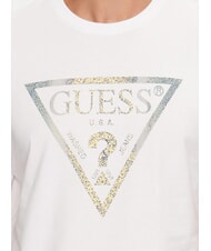 GUESS TRIANGLE T-shirt con maxi stampa purwhite - T-shirt Uomo - 3