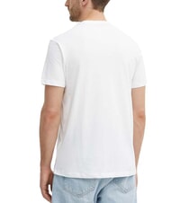 GUESS TRIANGLE T-shirt in cotone con stampa purwhite - T-shirt Uomo - 2