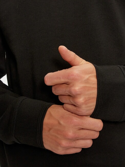 BOX Felpa ricamo logo metallico jetbla - Felpe Uomo