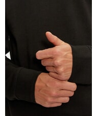 GUESS BOX Felpa ricamo logo metallico jetbla - Felpe Uomo - 4