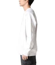 GUESS RAGLAN Felpa a girocollo in cotone purwhite - Felpe Uomo - 3