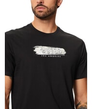 GUESS METALLIC LOGO T-shirt con stampa in rilievo jetbla - T-shirt Uomo - 3