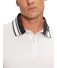 GUESS NOLAN Polo manica corta colletto strisce purwhite - Polo Uomo - 3