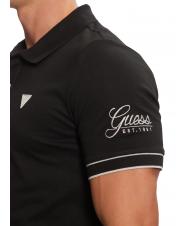 GUESS LYE Polo a manica corta logo jetbla - Polo Uomo - 3