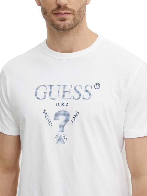 TRIANGLE T-shirt in cotone con stampa purwhite - T-shirt Uomo