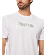 GUESS METALLIC LOGO T-shirt con stampa in rilievo purwhite - T-shirt Uomo - 3