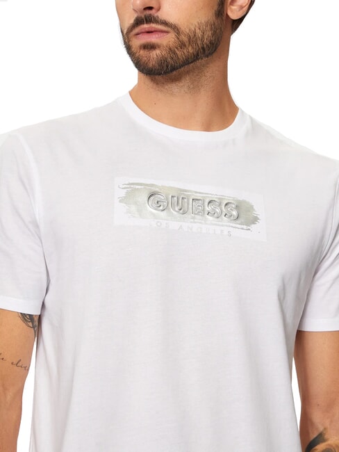 METALLIC LOGO T-shirt con stampa in rilievo purwhite - T-shirt Uomo