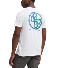 GUESS BASIC T-shirt stampa logo 4G purwhite - T-shirt Uomo - 2