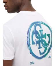 GUESS BASIC T-shirt stampa logo 4G purwhite - T-shirt Uomo - 4
