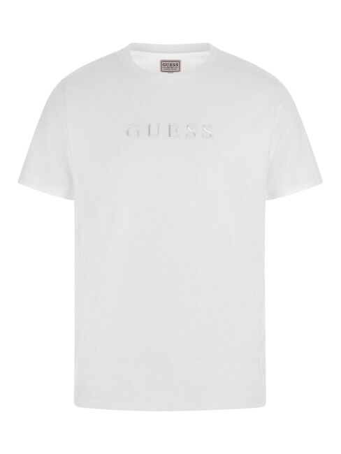 LOGO EMBROIDERY T-shirt in cotone purwhite - T-shirt Uomo
