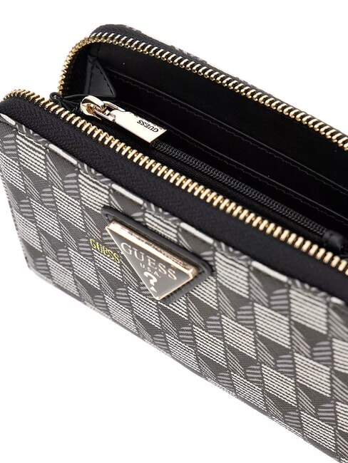 G WAVE  Portafoglio Zip Around Medio black logo - Portafogli Donna