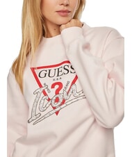 GUESS ICON Felpa girocollo low key pink - Felpe Donna - 3
