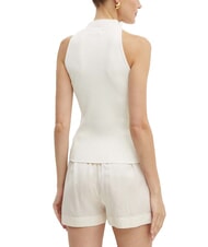 GUESS BLAIR Canotta halter a lupetto cremwhi - T-shirt e Top Donna - 2