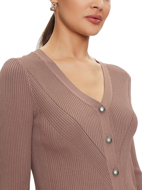 KAILEY Cardigan a costine con bottoni ferrum - Maglie Donna