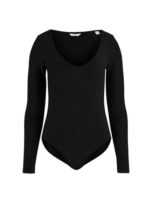 TESSA Body manica lunga a costine jetbla - T-shirt e Top Donna