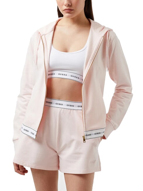 CARRIE Felpa con cappuccio full zip blushed bride - Felpe Donna