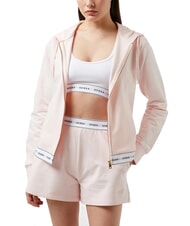 GUESS CARRIE Felpa con cappuccio full zip blushed bride - Felpe Donna - 4