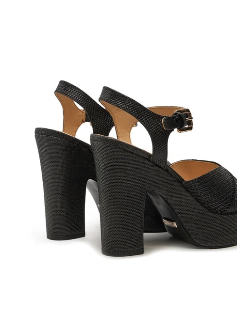 STARLA Sandali alti con zeppa NERO - Scarpe Donna
